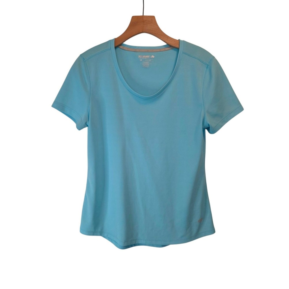 Reel Legends Shirt Freeline Blue Short Sleeve‎ Round Neck Beach Womens Medium